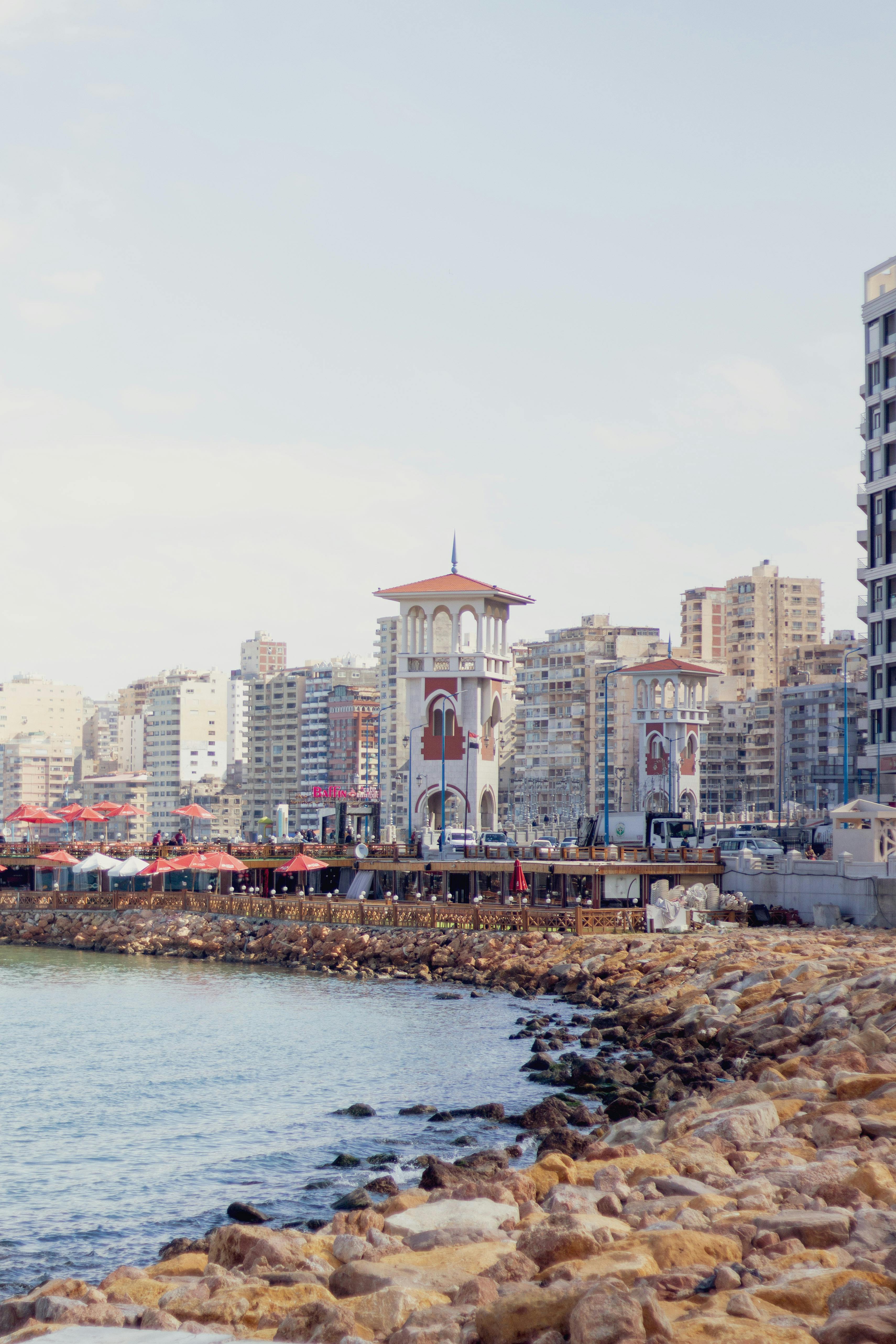 Walk along the Alexandria corniche