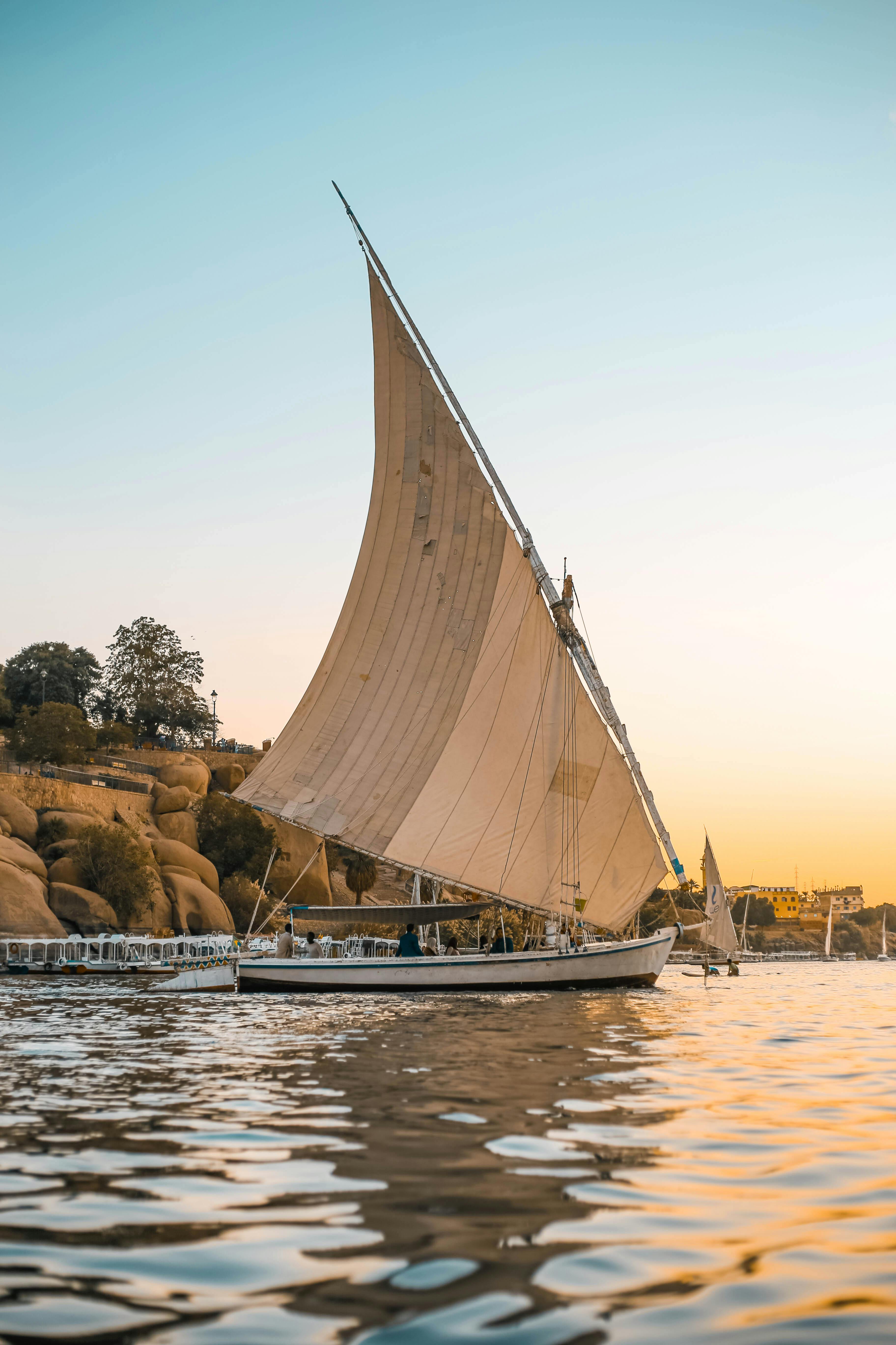 Felucca ride at Aswan sunset