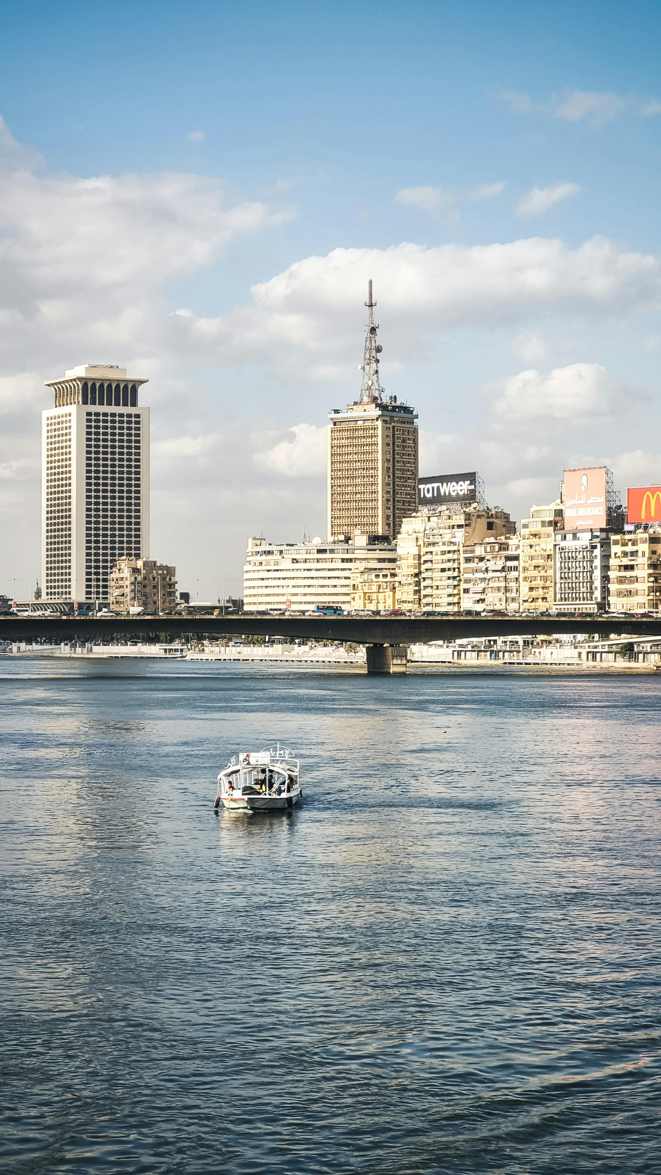 Sunset over the Nile in Cairo