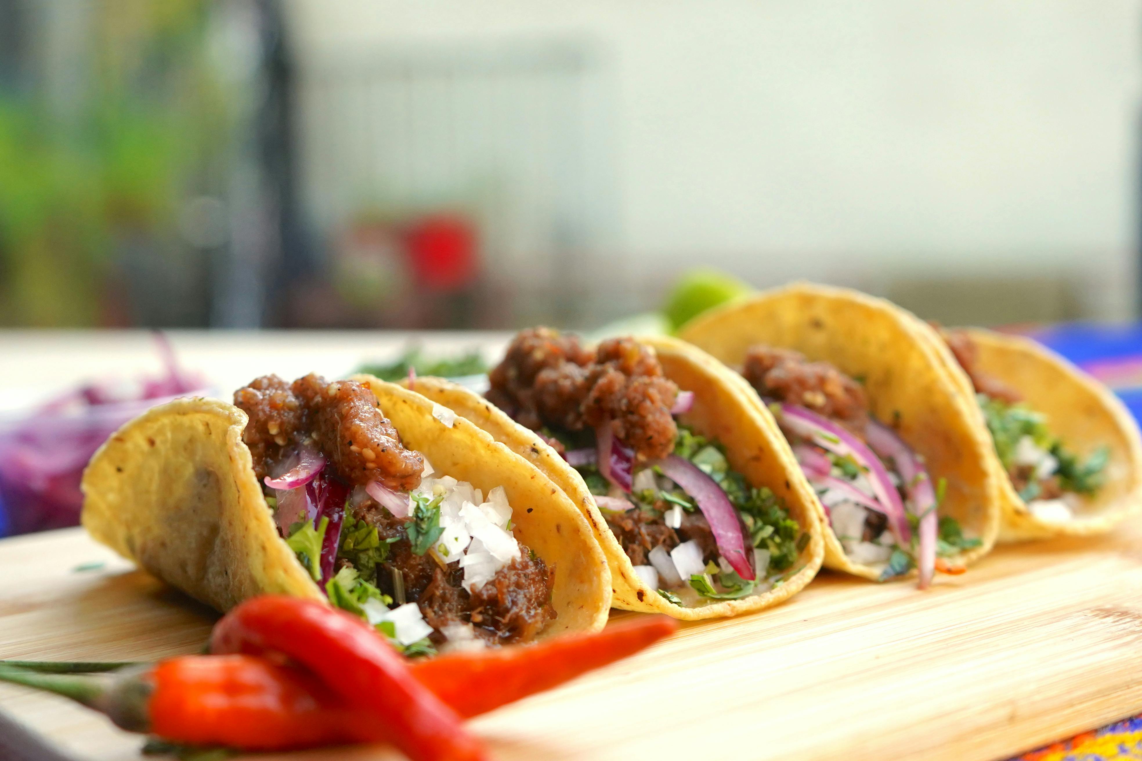 Evening tacos by the terminal