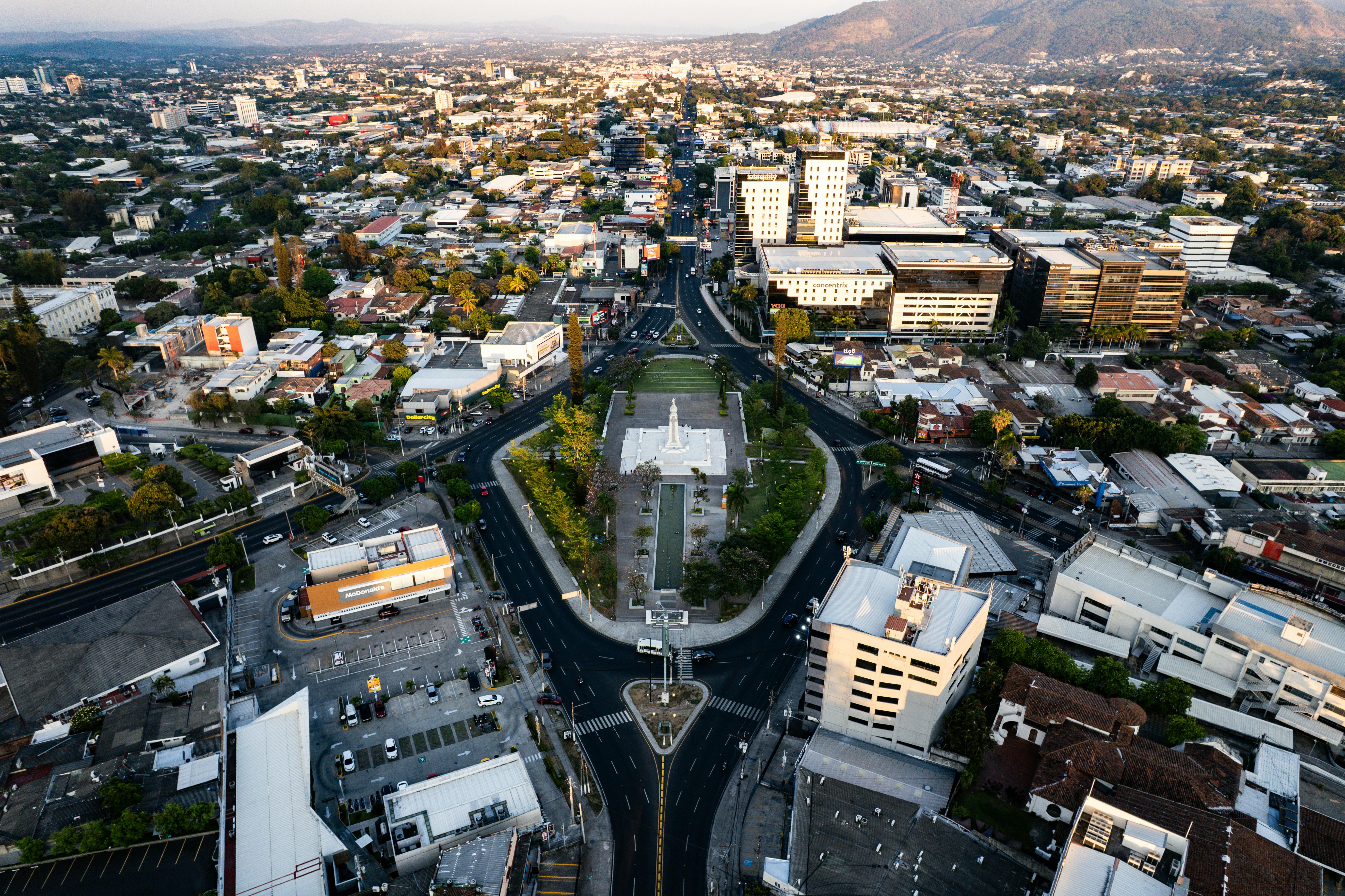 Morning rooftops in San Salvador