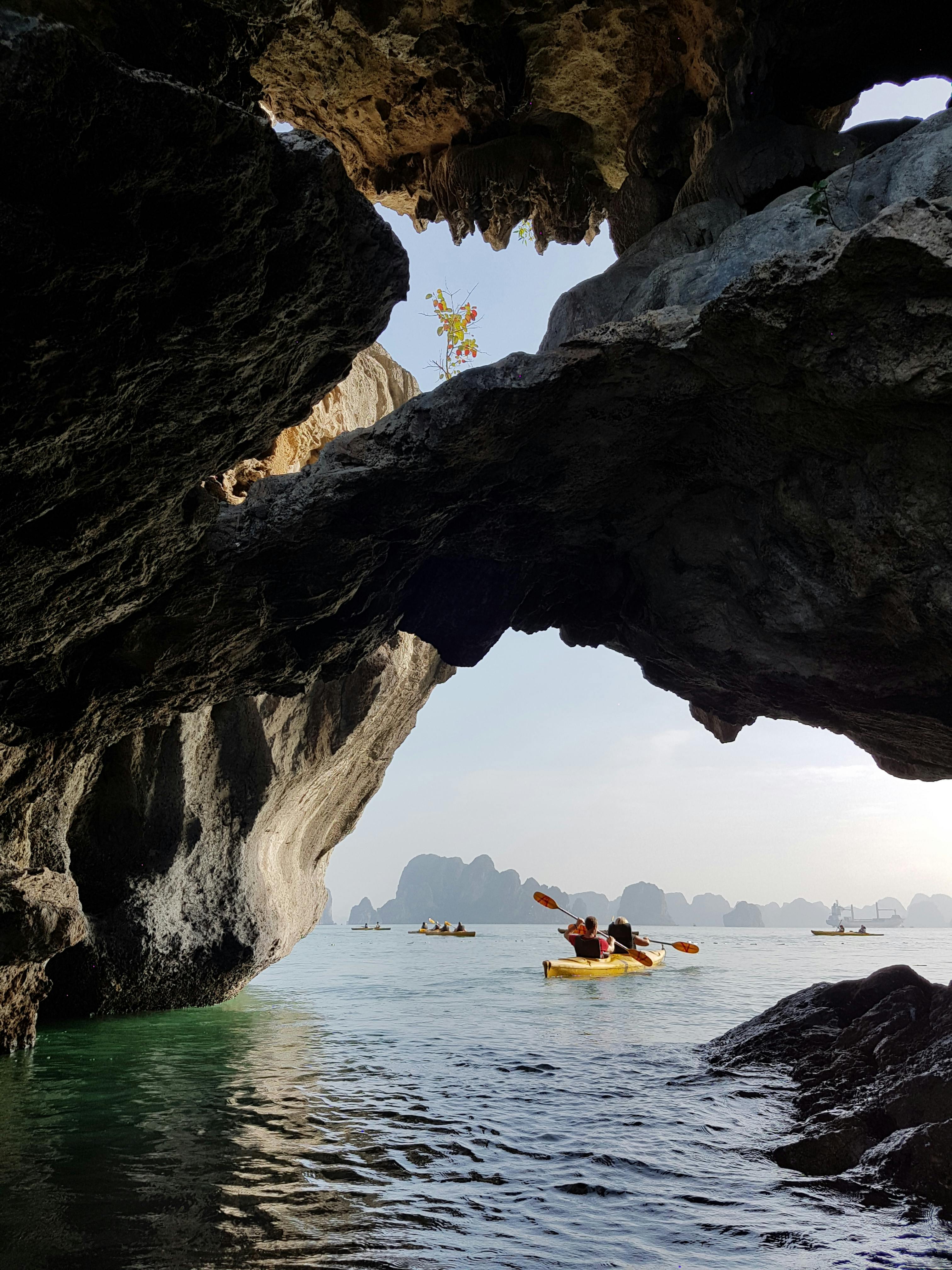 Kayaking Between Giants