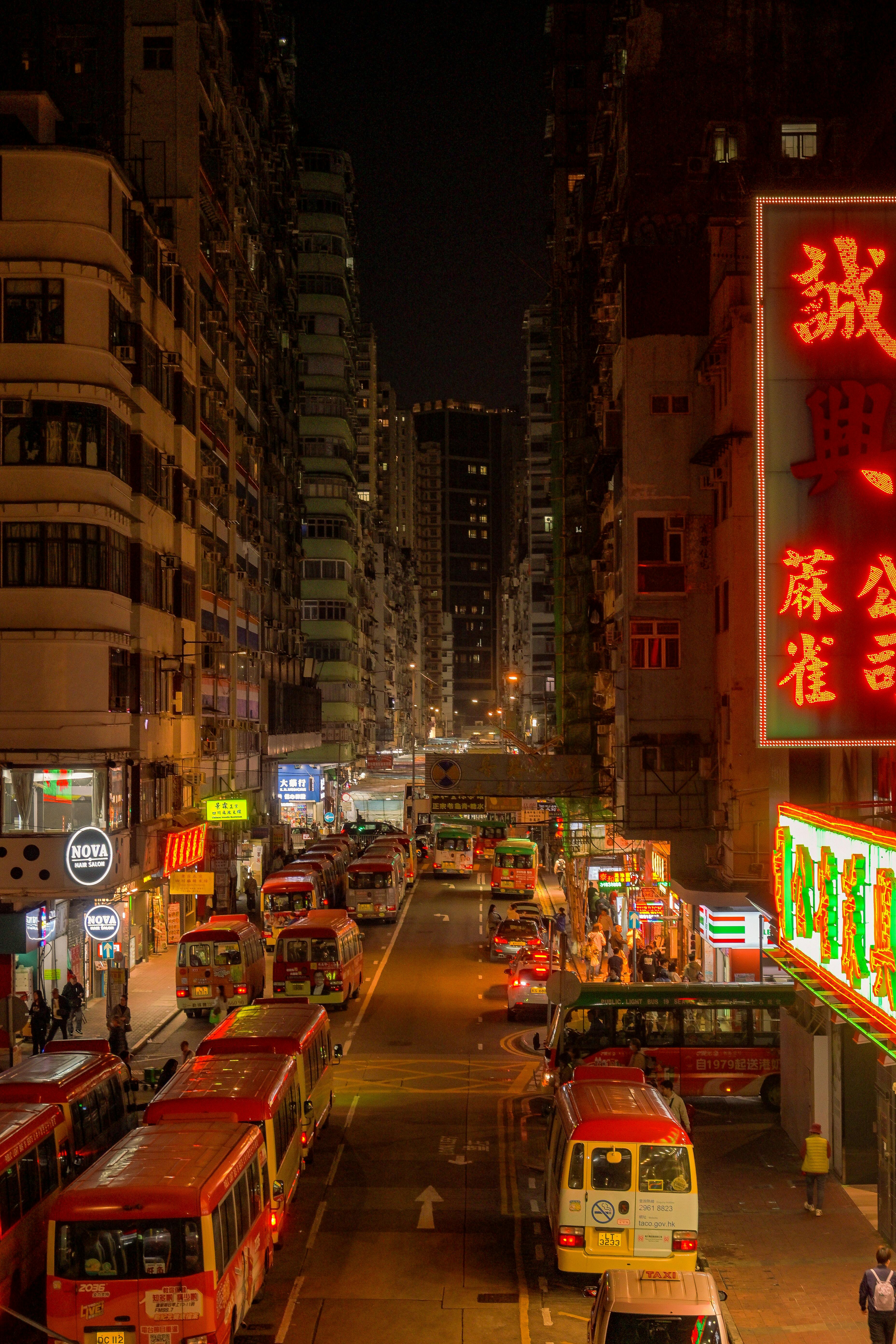 Night markets in Mong Kok