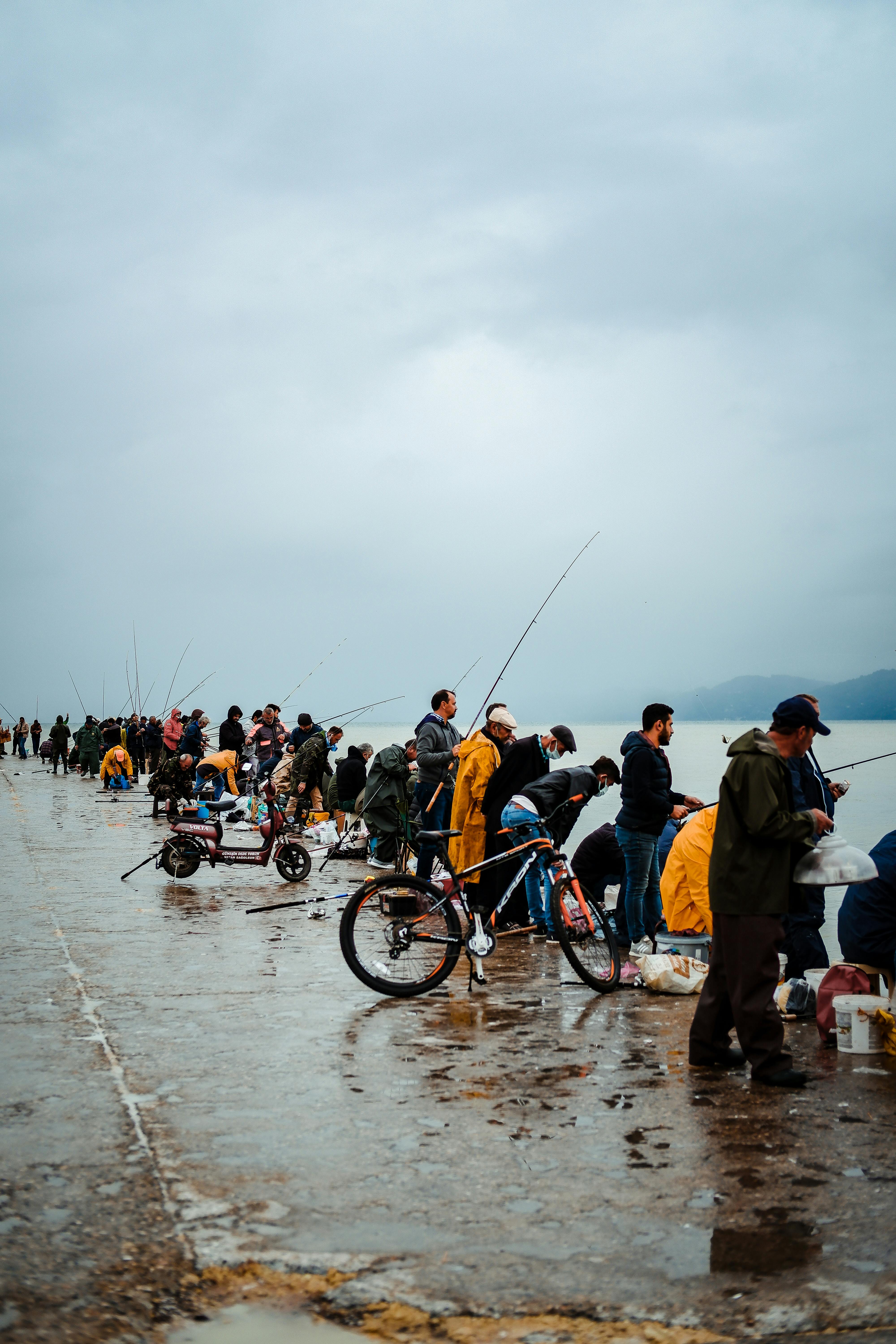 Quiet afternoon in a fishing village
