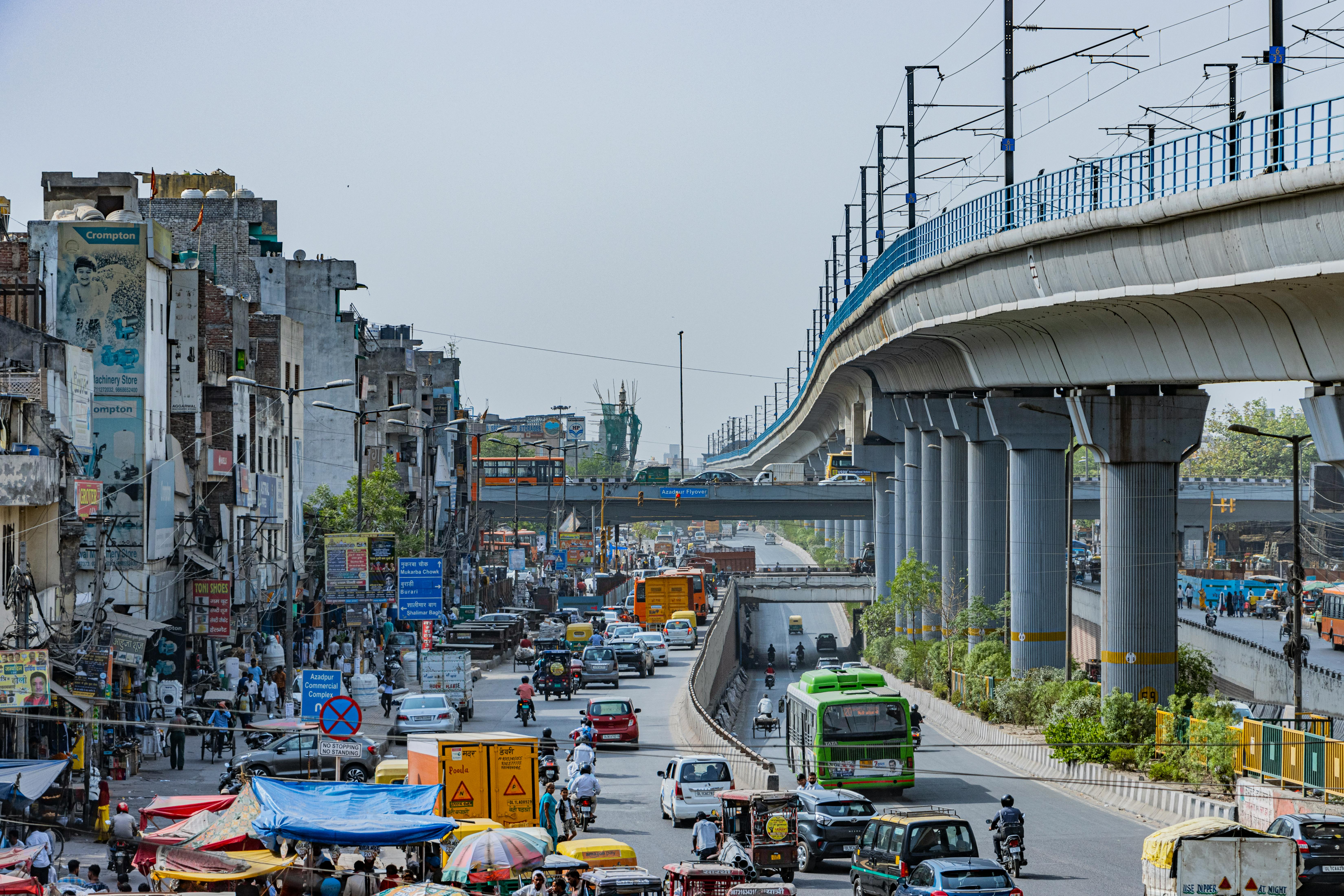 Morning chaos in Delhi