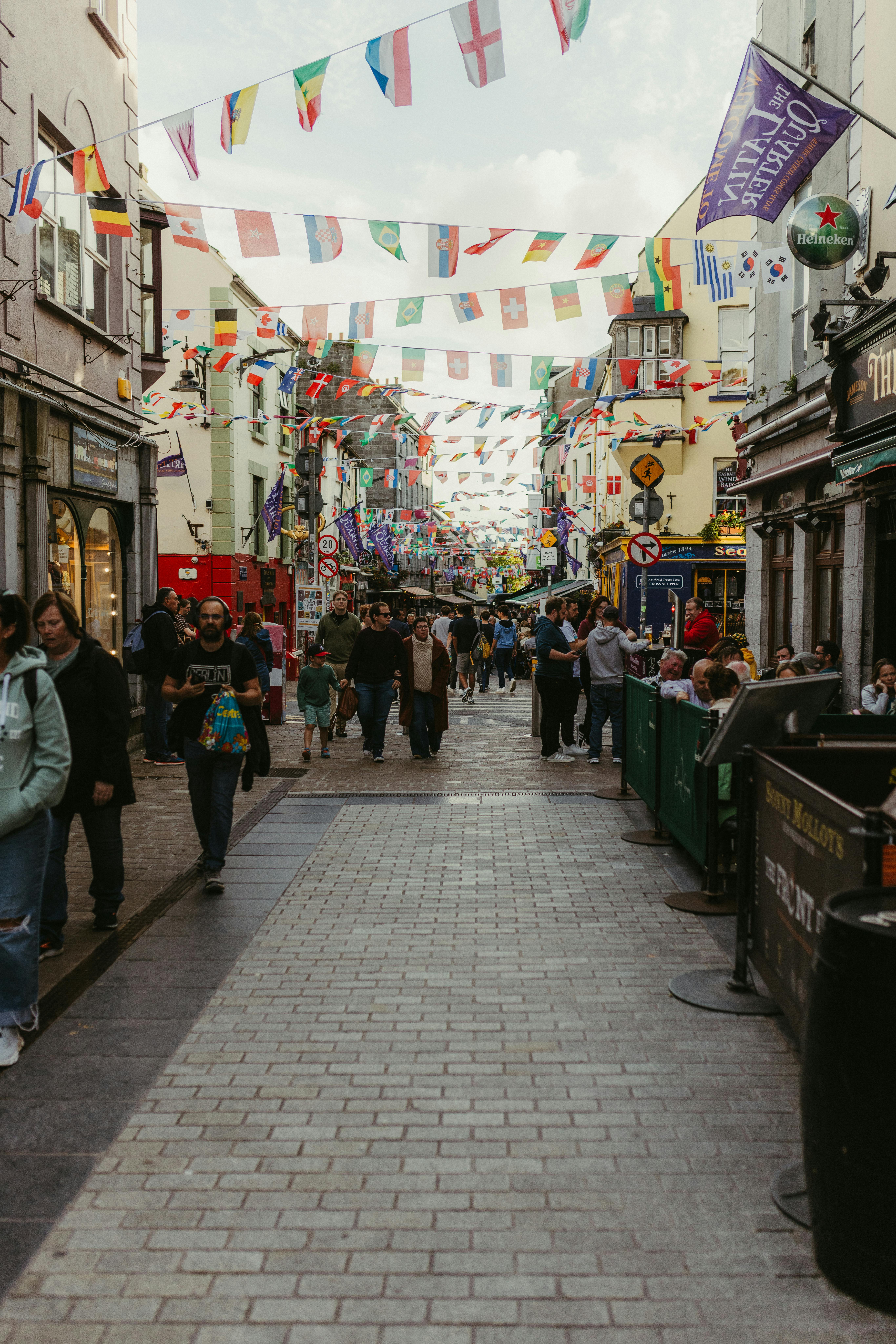Buskers and color in Galway’s Latin Quarter