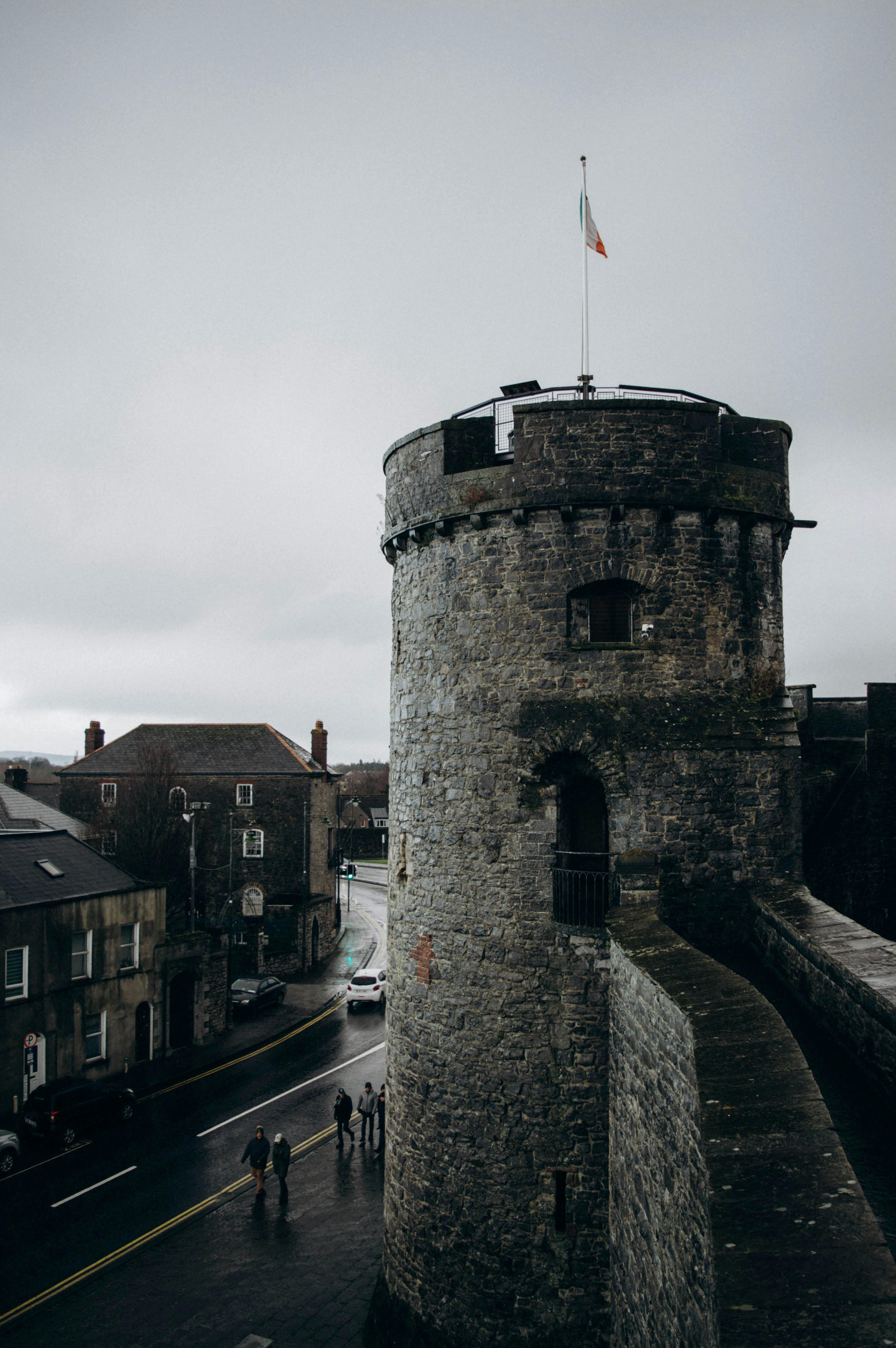 View of King John’s Castle and old streets