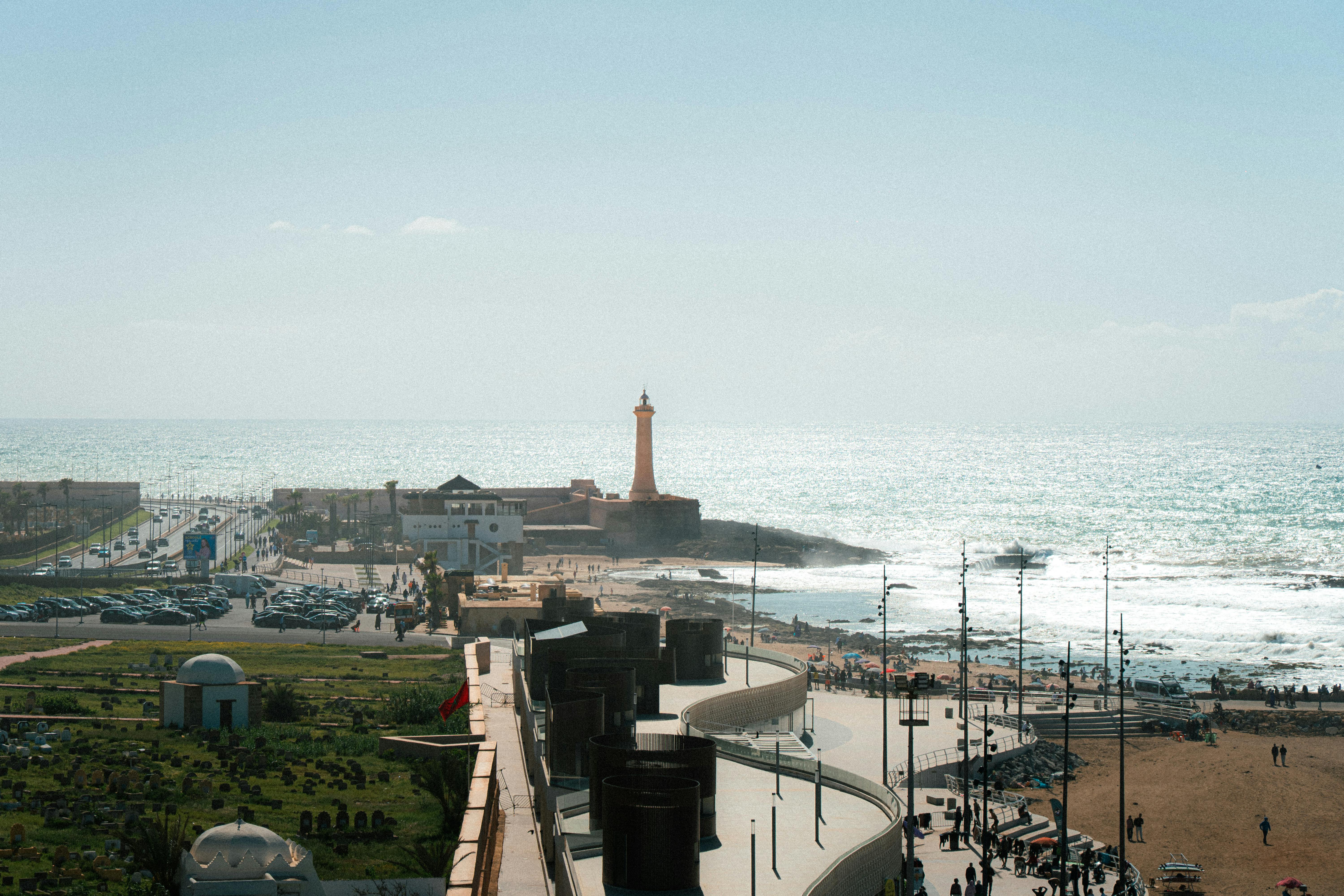 Walk along the Casablanca corniche