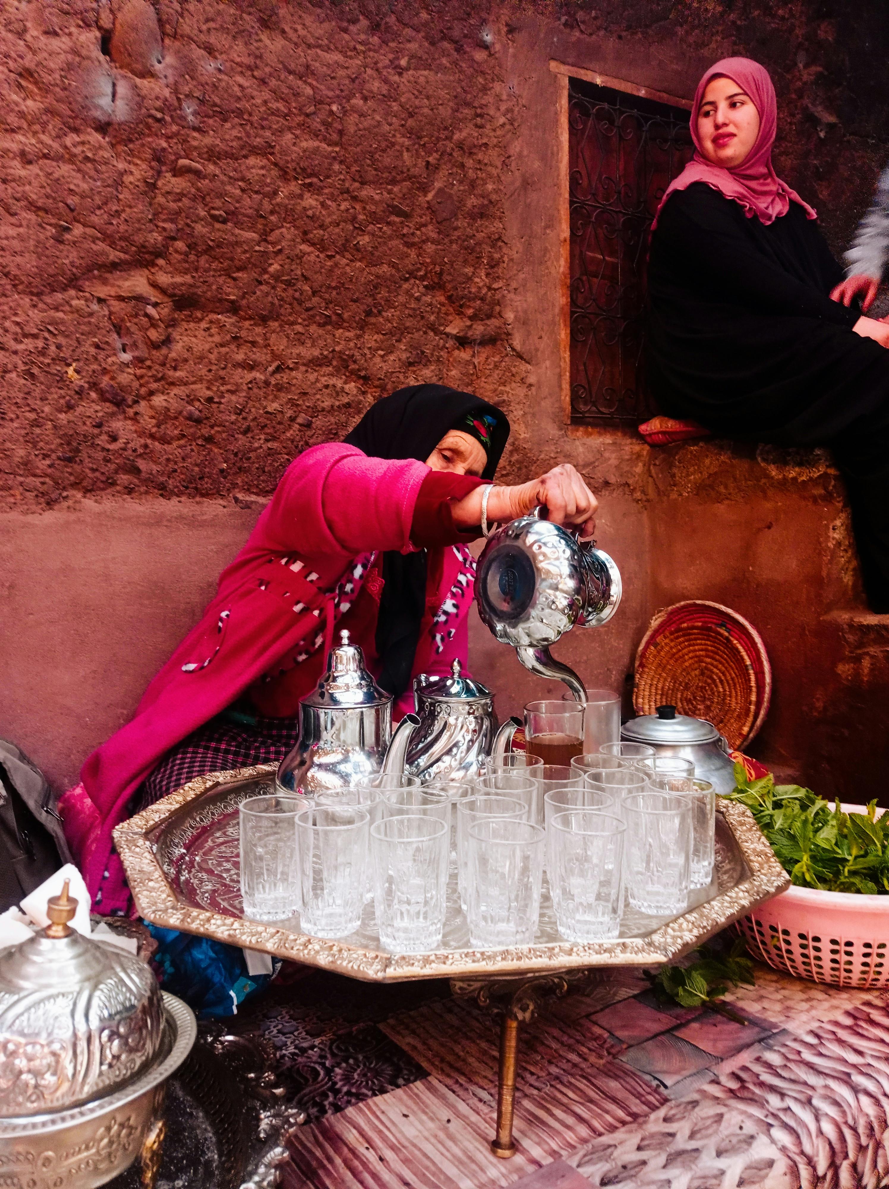 Mint tea in the main square