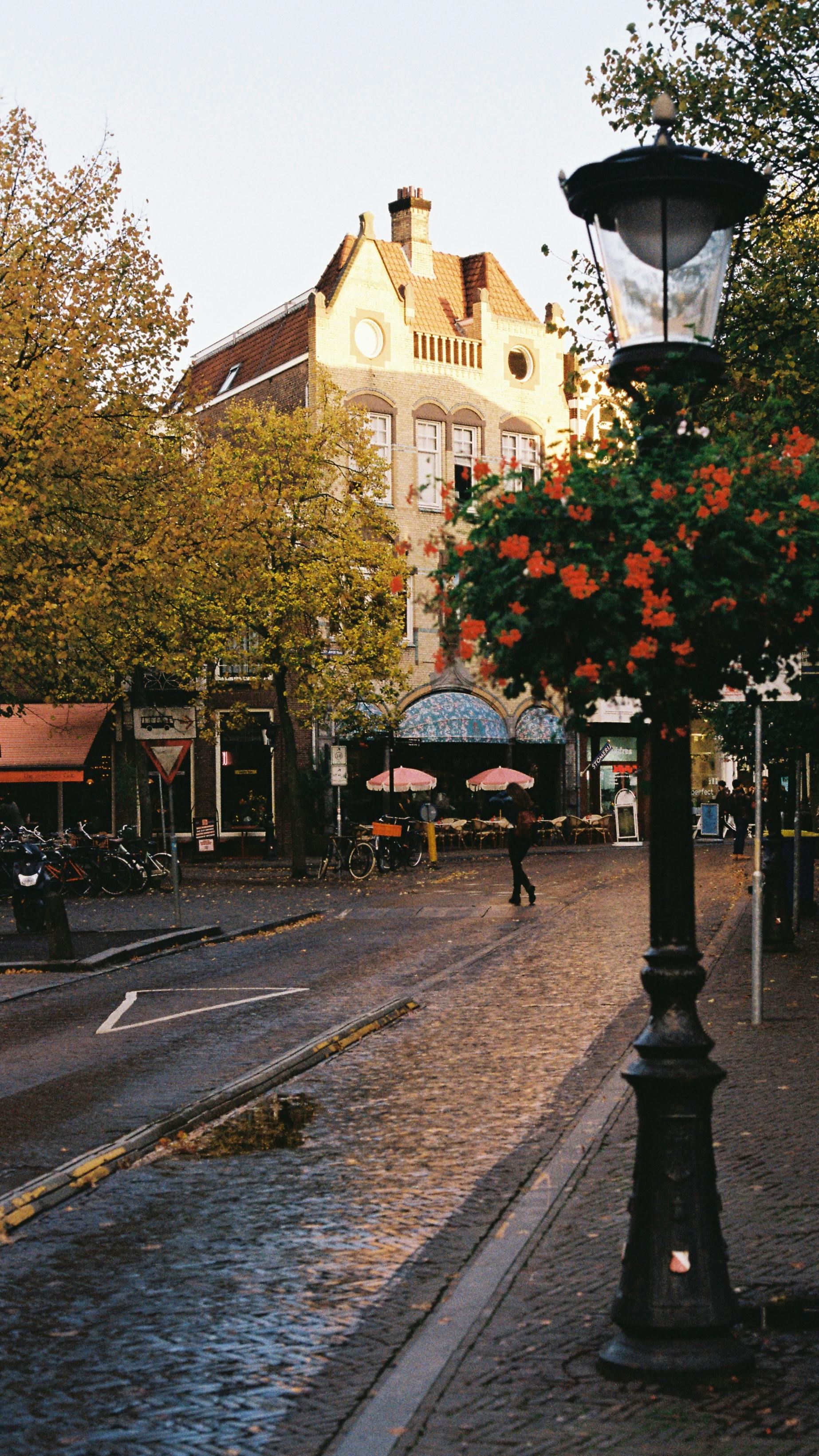 Evening bike ride through the old streets