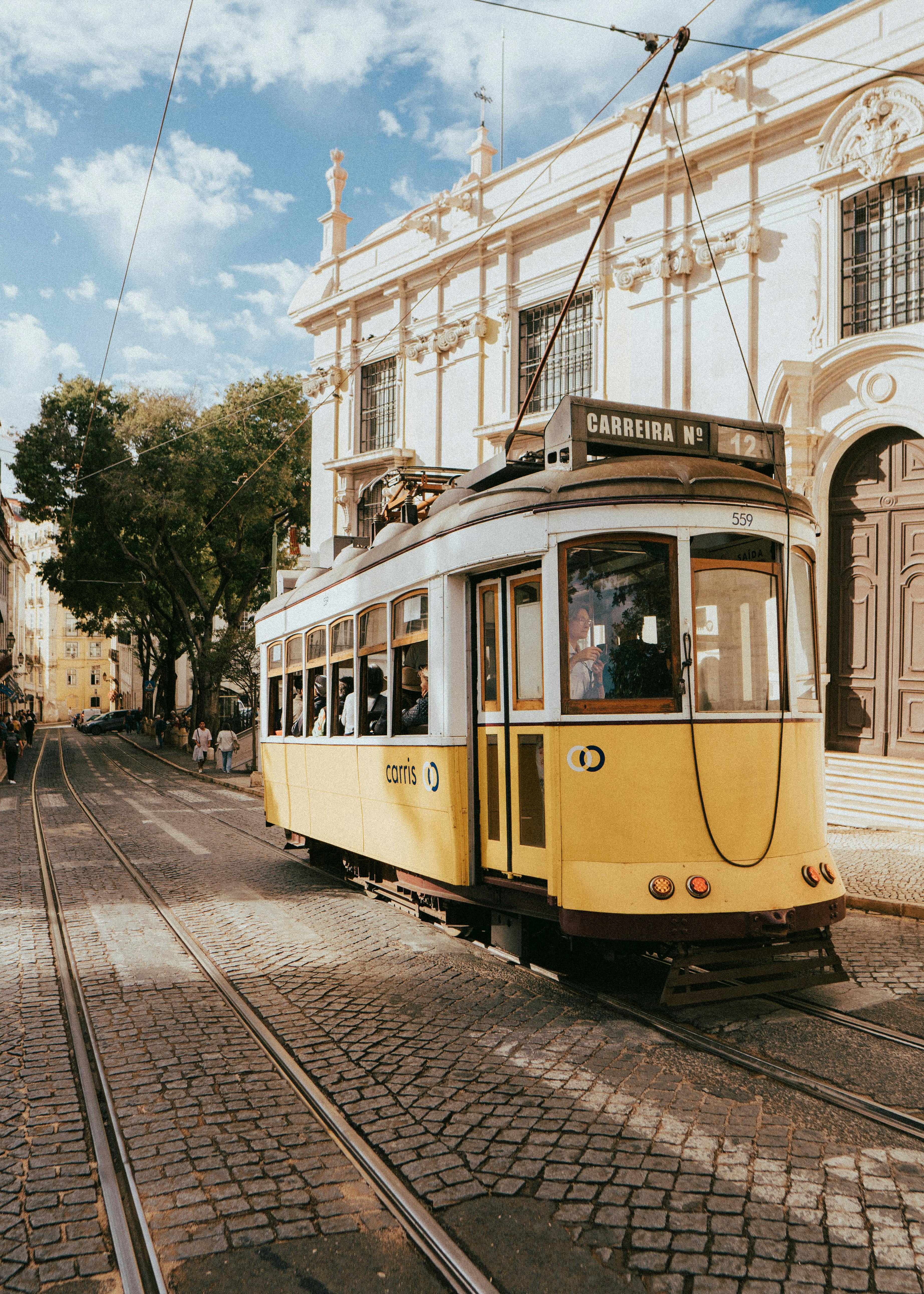 First tram ride in Lisbon