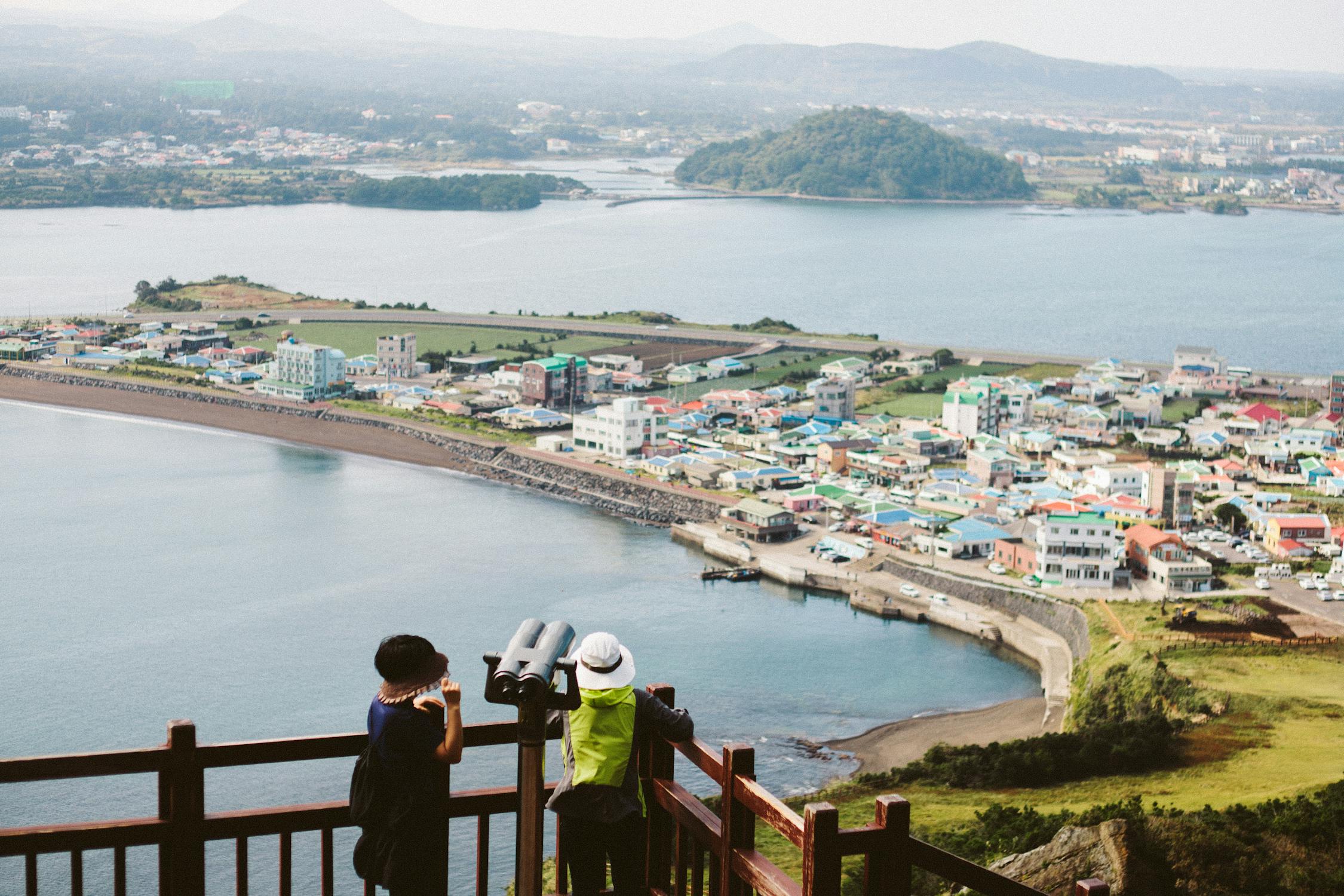 First steps on Jeju’s black rock coast