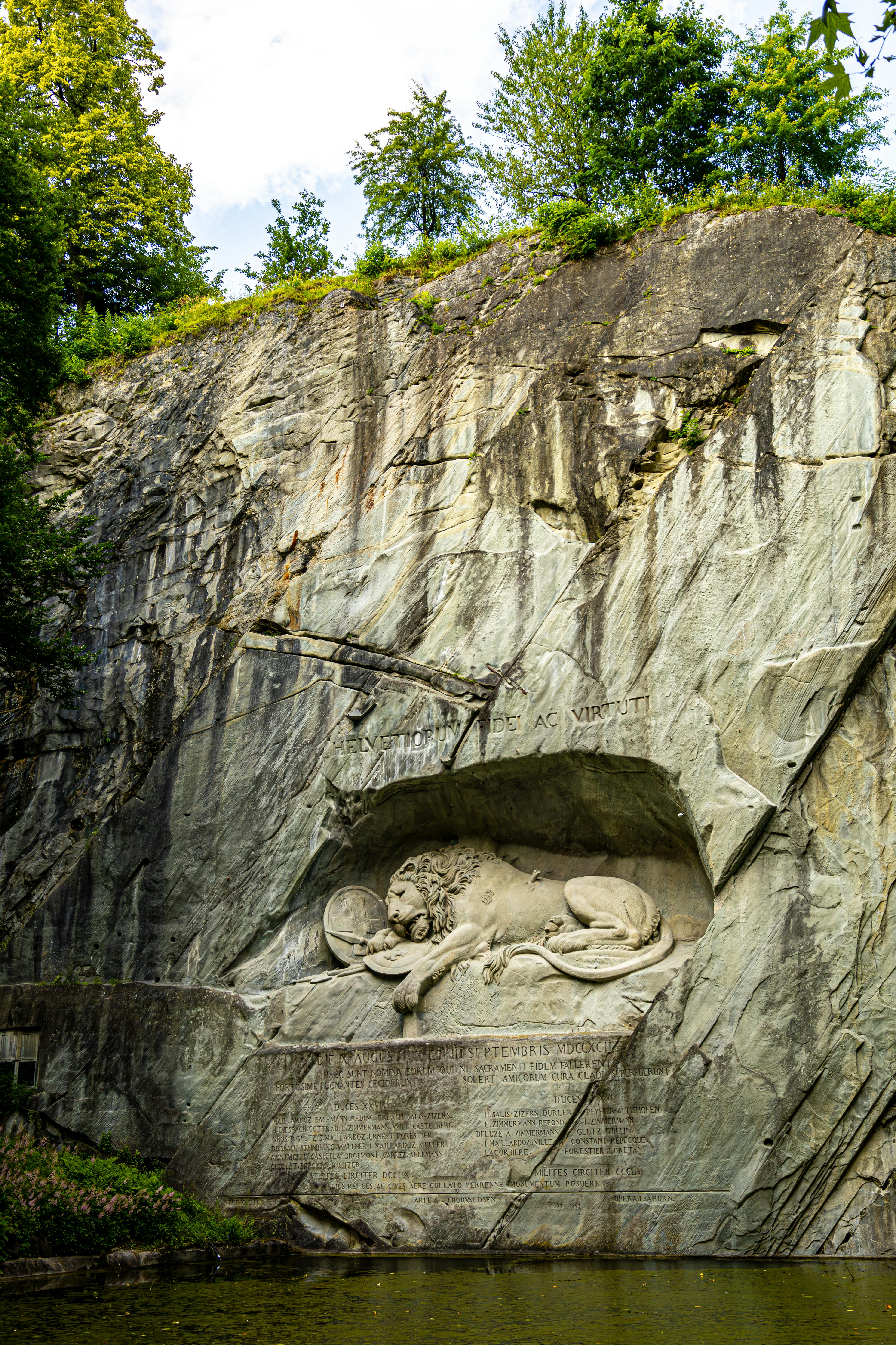 The lion in the stone
