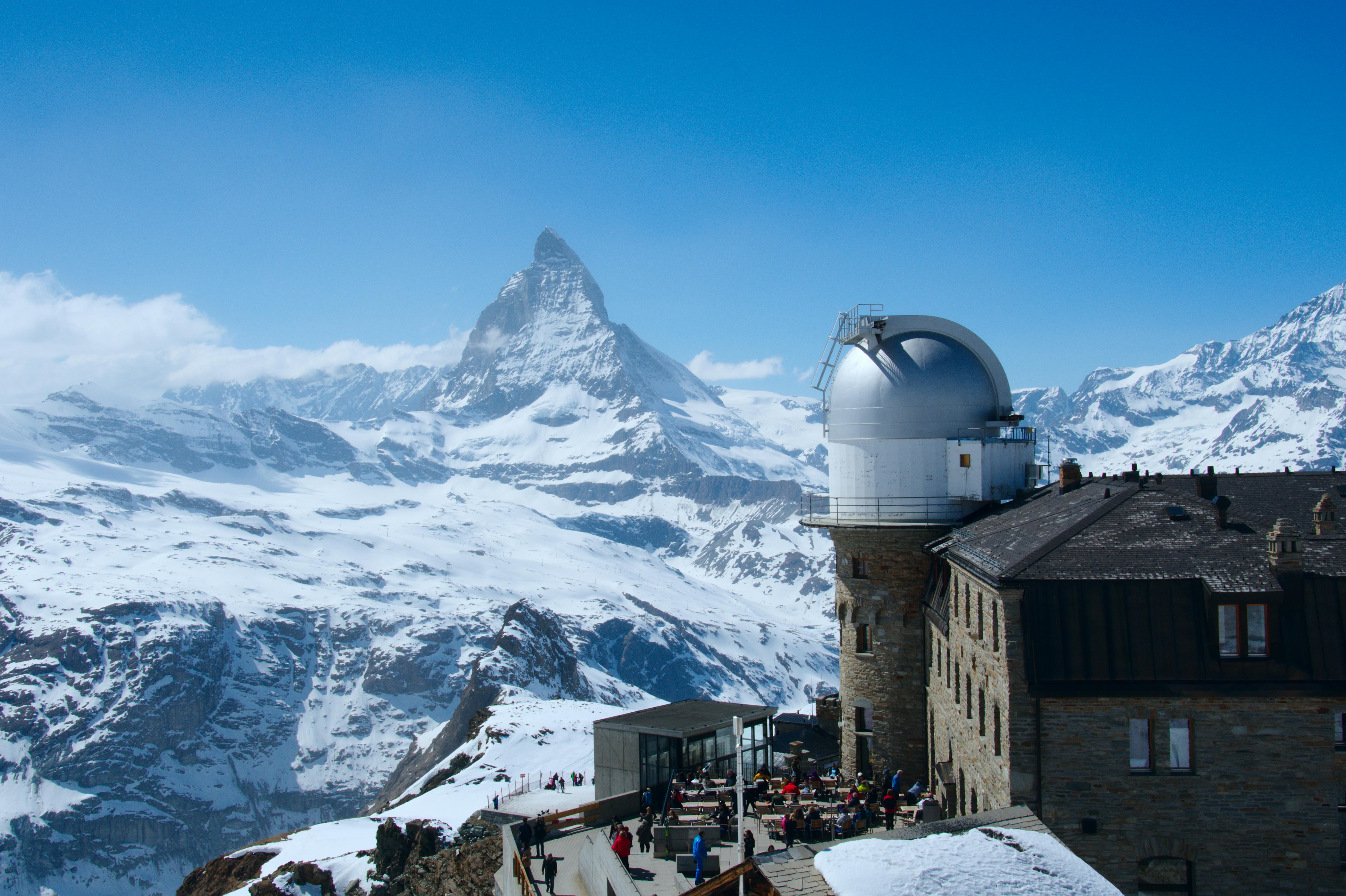 Clouds around the summit
