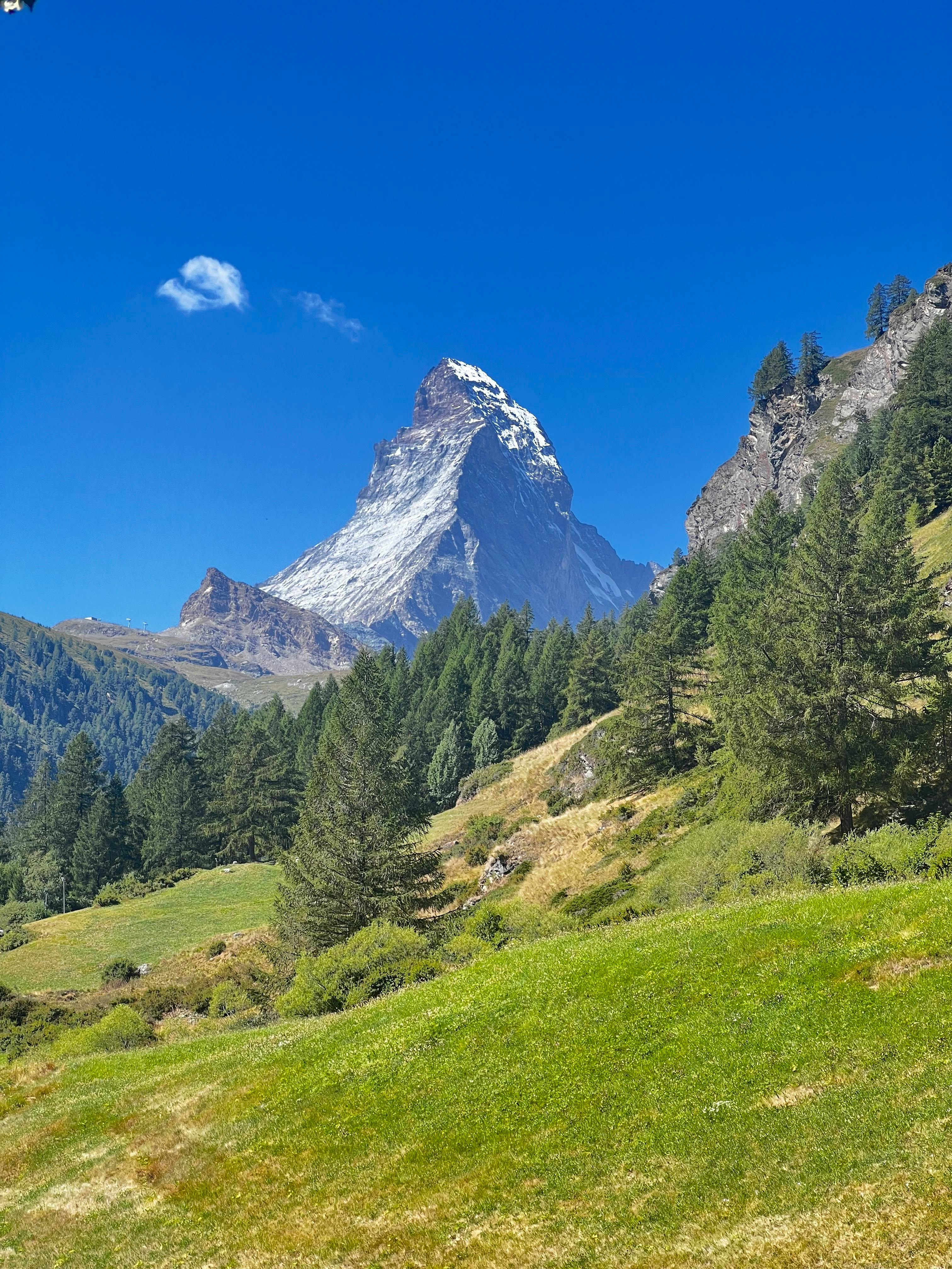 First sight of the Matterhorn