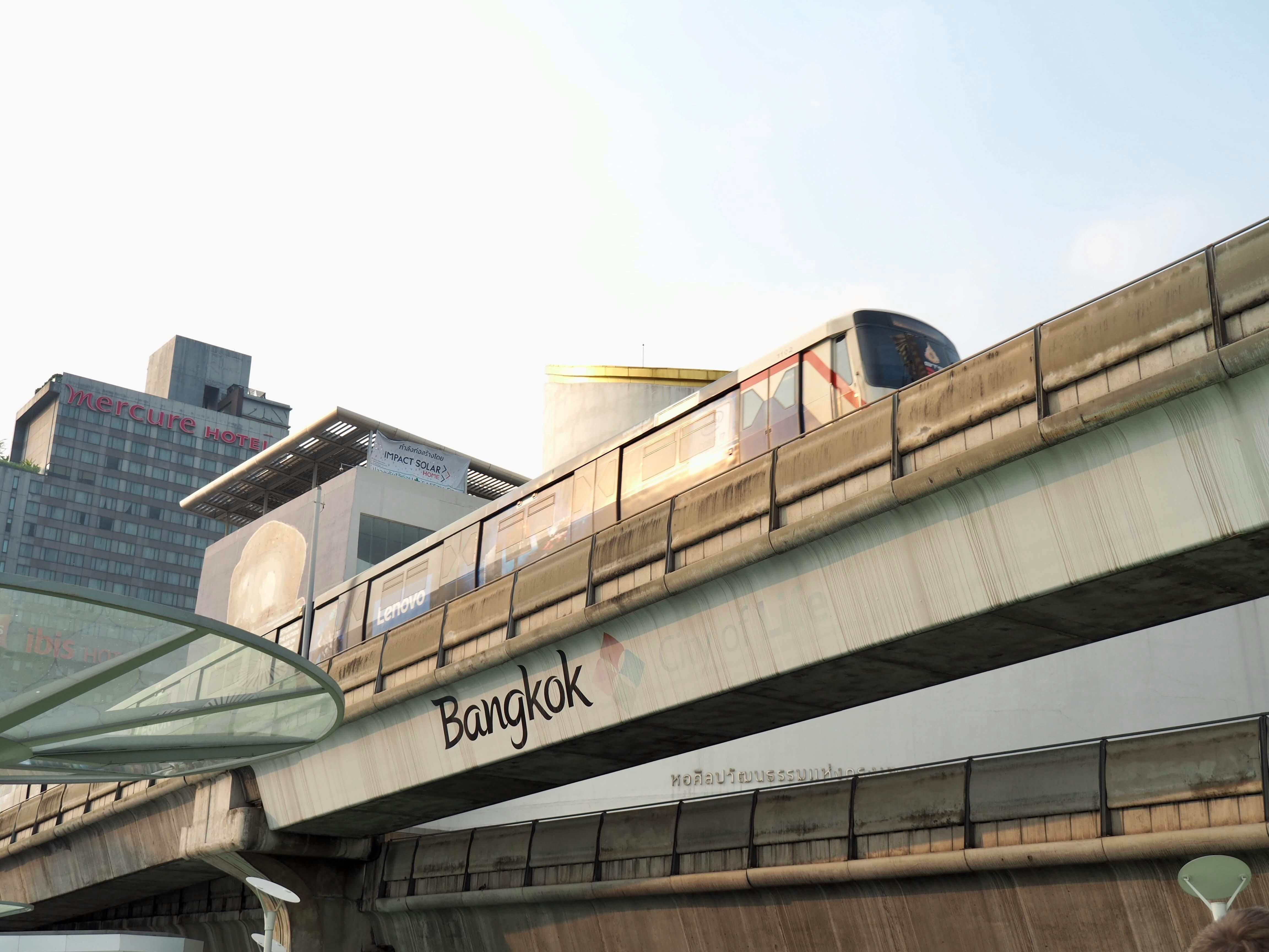 Skytrain over the temples