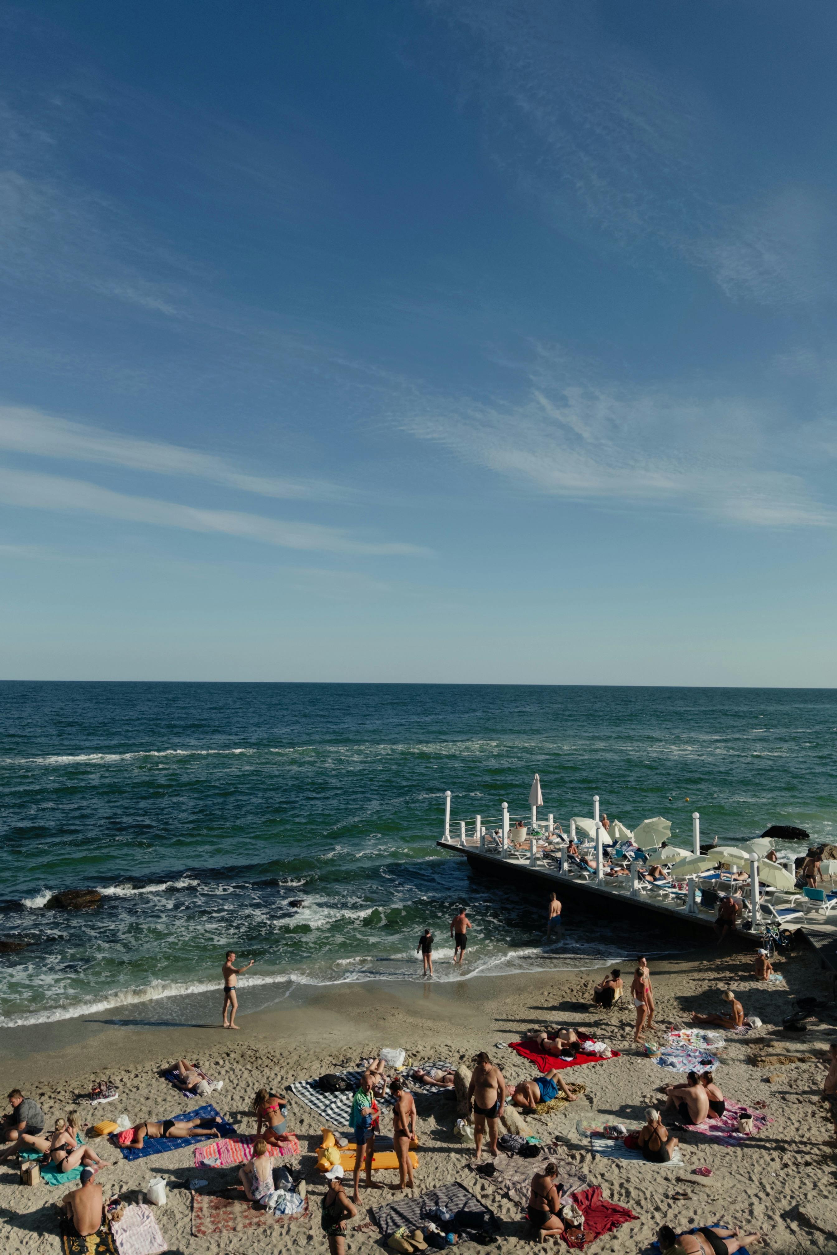 Beach afternoon on the Black Sea